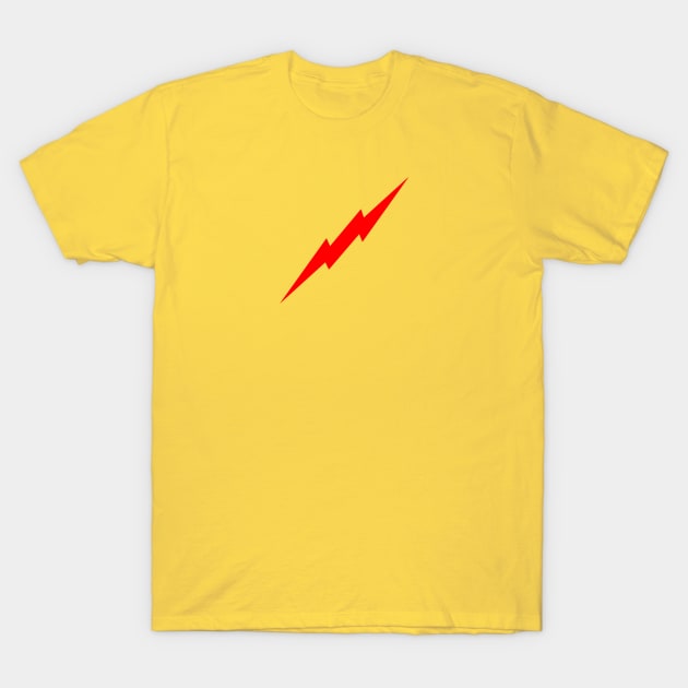 Red lightning bolt T-Shirt by Kerchow